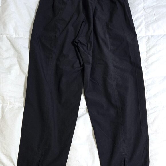 Sayaka Davis 4 black cotton cropped pull-on pants Designer - Picture 6 of 6